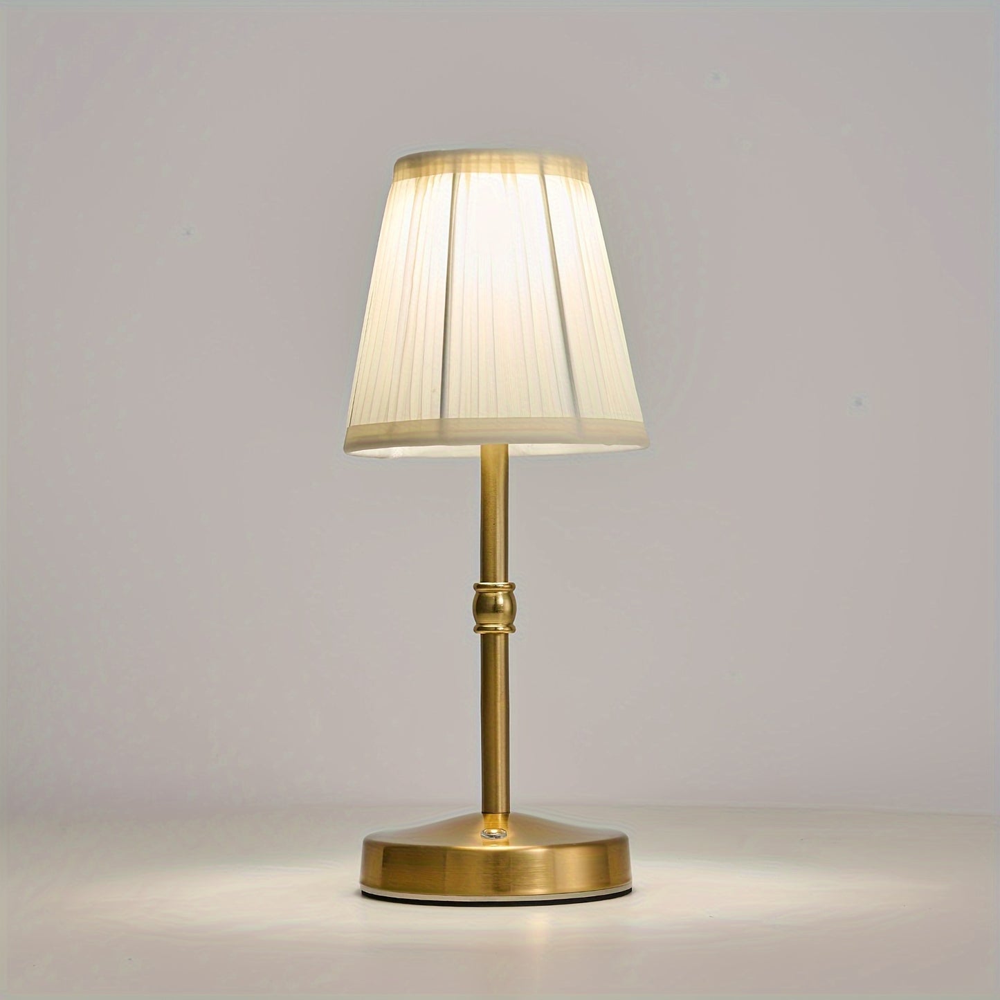 Cordless LED Table Lamp with Dimmer – Antique Brass