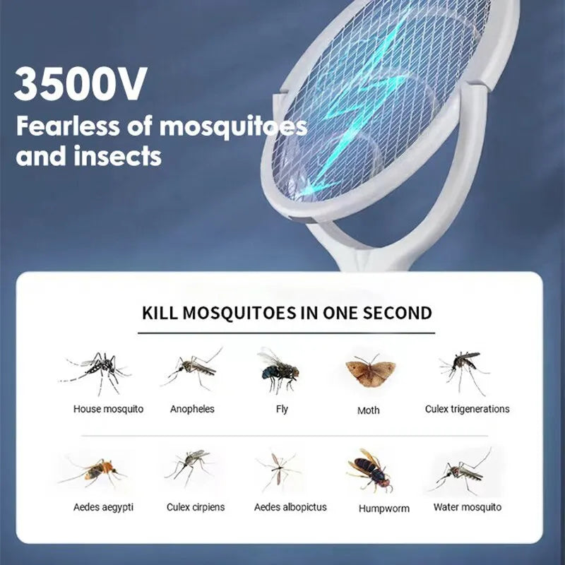 MosqZap – 5-in-1 Electric Mosquito Swatter & Bug Zapper