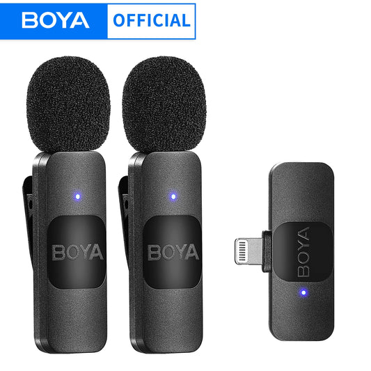 BOYA BY-V Wireless Lavalier Mic – iPhone, Android, Vlogging