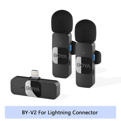 BOYA BY-V Wireless Lavalier Mic – iPhone, Android, Vlogging