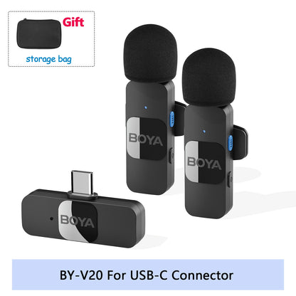 BOYA BY-V Wireless Lavalier Mic – iPhone, Android, Vlogging