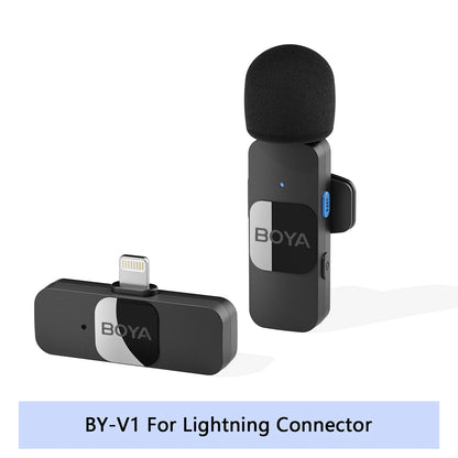 BOYA BY-V Wireless Lavalier Mic – iPhone, Android, Vlogging