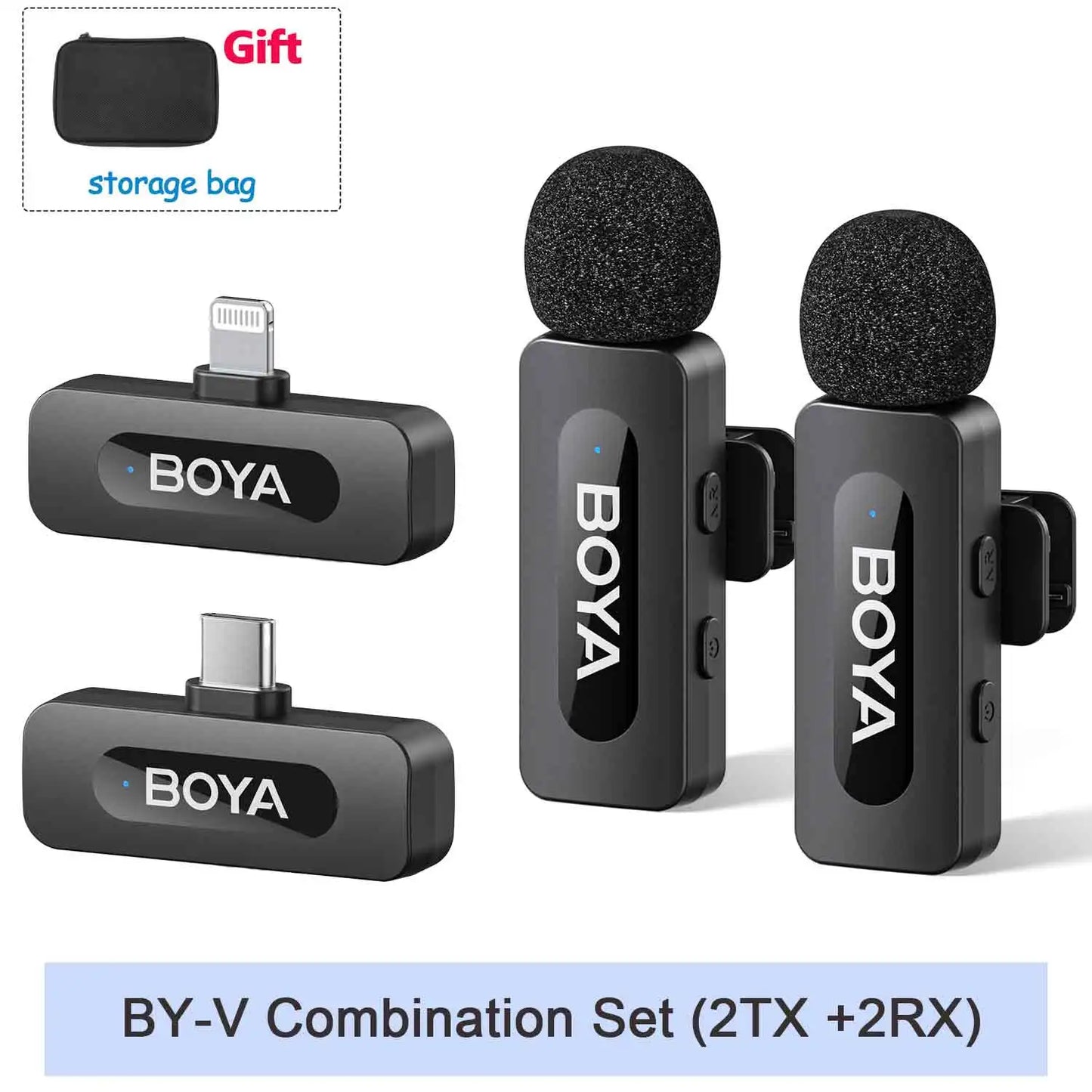 BOYA BY-V Wireless Lavalier Mic – iPhone, Android, Vlogging