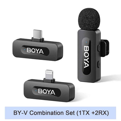 BOYA BY-V Wireless Lavalier Mic – iPhone, Android, Vlogging