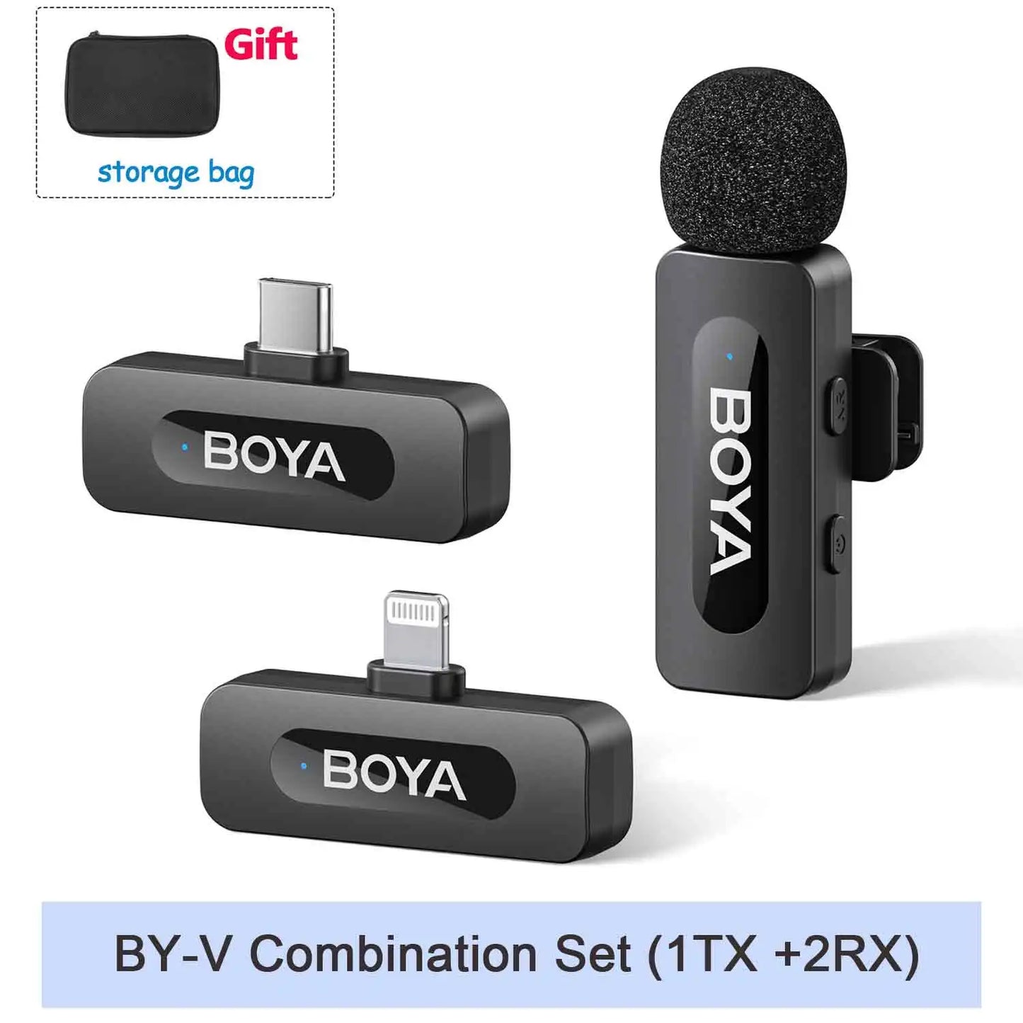 BOYA BY-V Wireless Lavalier Mic – iPhone, Android, Vlogging